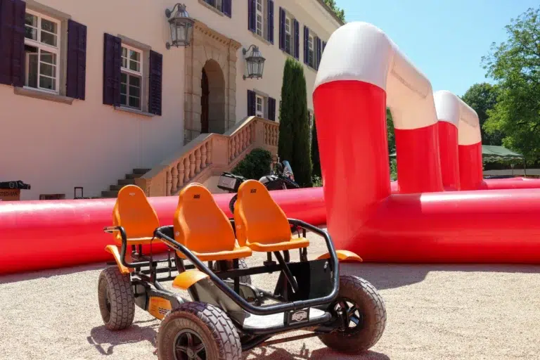 Team-Olympics auf Schloss Marbach - Cart